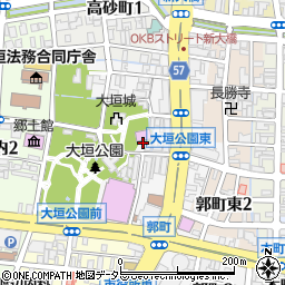 大垣城サルーン周辺の地図