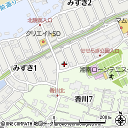 神奈川県茅ヶ崎市みずき2丁目1-16周辺の地図