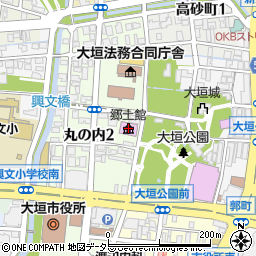 大垣市郷土館周辺の地図