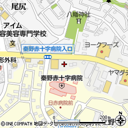 ユニクロ秦野店駐車場周辺の地図