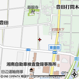 神奈川県平塚市東豊田周辺の地図