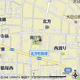 愛知県一宮市北方町北方宝行寺廻り82周辺の地図