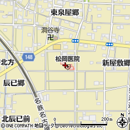 愛知県一宮市北方町北方東泉屋郷188周辺の地図