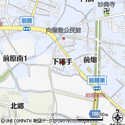 愛知県犬山市前原下縄手周辺の地図