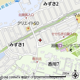 神奈川県茅ヶ崎市みずき2丁目1周辺の地図