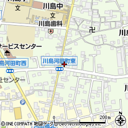 川島石油有限会社　第二給油所周辺の地図
