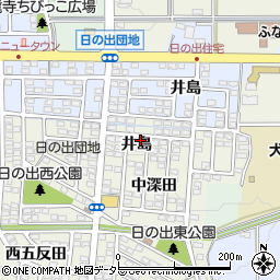 愛知県犬山市羽黒（井島）周辺の地図