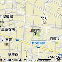 愛知県一宮市北方町北方宝行寺廻り75周辺の地図