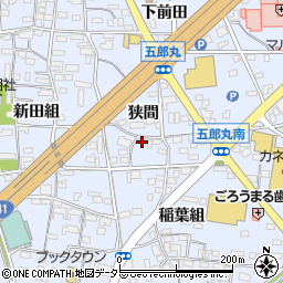 愛知県犬山市五郎丸狭間周辺の地図