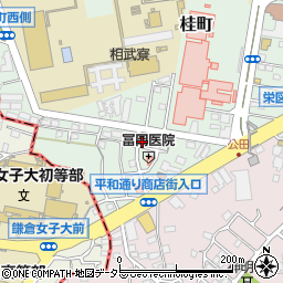 横浜建築職組合栄支部周辺の地図