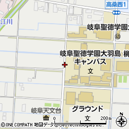 岐阜聖徳学園大学周辺の地図