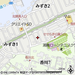 神奈川県茅ヶ崎市みずき2丁目2周辺の地図