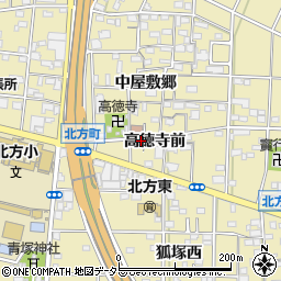 愛知県一宮市北方町北方中屋敷郷262周辺の地図