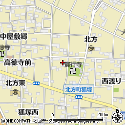 愛知県一宮市北方町北方宝行寺廻り77周辺の地図