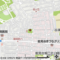 谷津坂第二公園周辺の地図