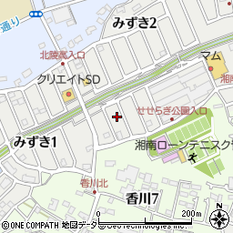 神奈川県茅ヶ崎市みずき2丁目2-13周辺の地図