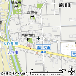 岐阜県大垣市荒川町381周辺の地図