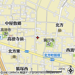 愛知県一宮市北方町北方宝行寺廻り58周辺の地図