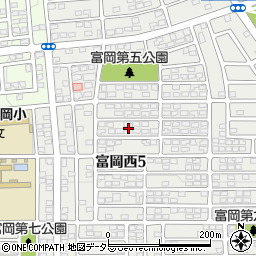 神奈川県横浜市金沢区富岡西5丁目13周辺の地図