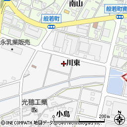 愛知県江南市和田町川東周辺の地図