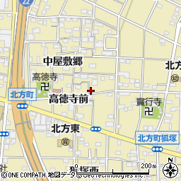 愛知県一宮市北方町北方中屋敷郷122周辺の地図