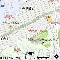 神奈川県茅ヶ崎市みずき2丁目4-6周辺の地図