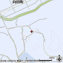 京都府綾部市向田町松原周辺の地図