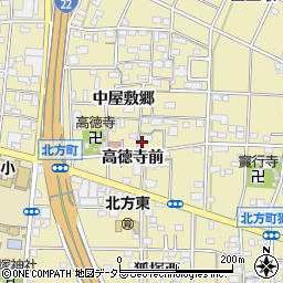 愛知県一宮市北方町北方中屋敷郷15周辺の地図