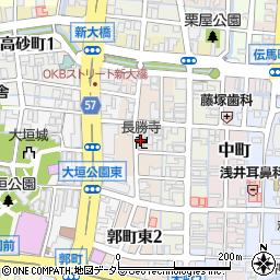 長勝寺周辺の地図