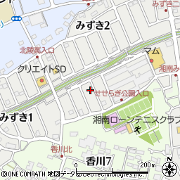 神奈川県茅ヶ崎市みずき2丁目3-14周辺の地図