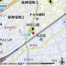 高木病院和敬会館周辺の地図