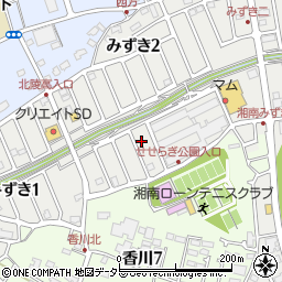 神奈川県茅ヶ崎市みずき2丁目4-7周辺の地図