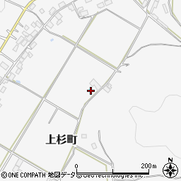 京都府綾部市上杉町石橋周辺の地図