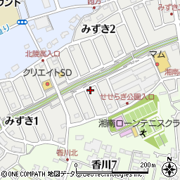 神奈川県茅ヶ崎市みずき2丁目3-8周辺の地図
