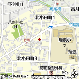 竹尾公民舘周辺の地図