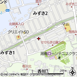 神奈川県茅ヶ崎市みずき2丁目3-12周辺の地図