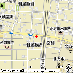 愛知県一宮市北方町北方新屋敷郷119周辺の地図