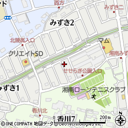 神奈川県茅ヶ崎市みずき2丁目4-8周辺の地図