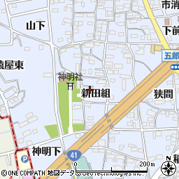 愛知県犬山市五郎丸新田組53周辺の地図