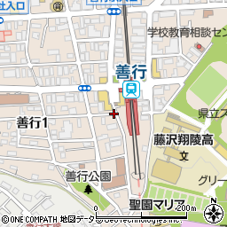 善行駅周辺の地図