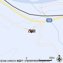 鳥取県八頭町（八頭郡）茂田周辺の地図