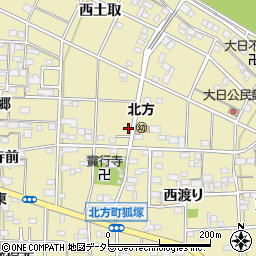 愛知県一宮市北方町北方宝行寺廻り34周辺の地図