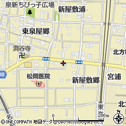愛知県一宮市北方町北方新屋敷郷144周辺の地図