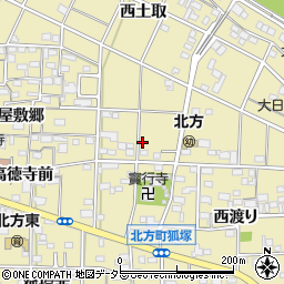 愛知県一宮市北方町北方宝行寺廻り周辺の地図