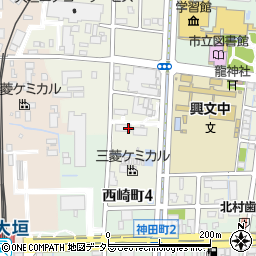日本合成化学工業株式会社大垣工場　神田周辺の地図