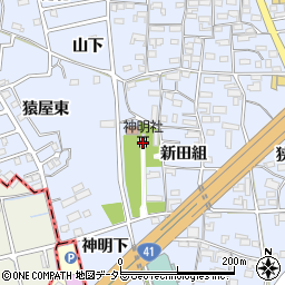 犬山市役所　五郎丸老人憩の家周辺の地図