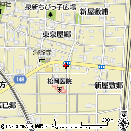 愛知県一宮市北方町北方東泉屋前周辺の地図