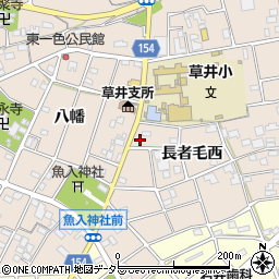 愛知県江南市小杁町周辺の地図