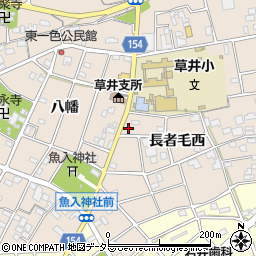 愛知県江南市小杁町周辺の地図