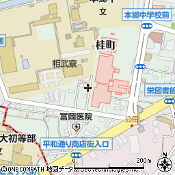 神奈川県横浜市栄区桂町周辺の地図